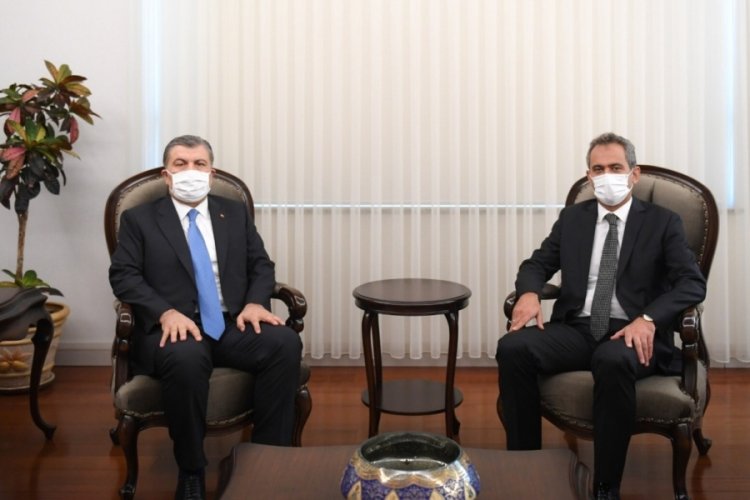 Bakan Koca'dan yeni Milli Eğitim Bakanı'na ziyaret