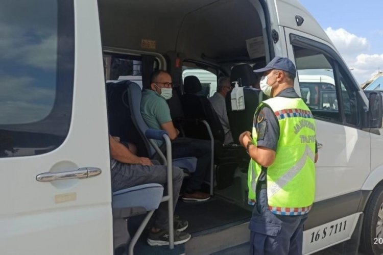 Bursa'da jandarma ekiplerinden sıkı denetim
