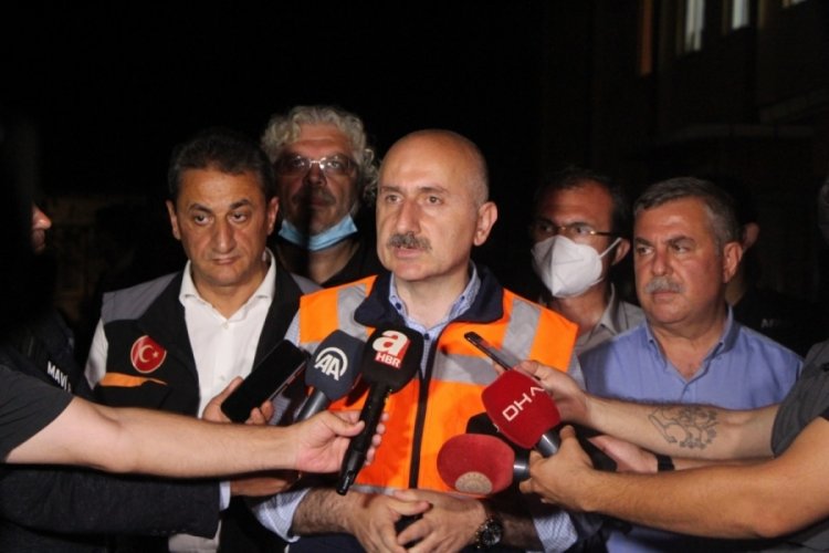 Bakan Karaismailoğlu: Dileğimiz can kayıplarının artmaması