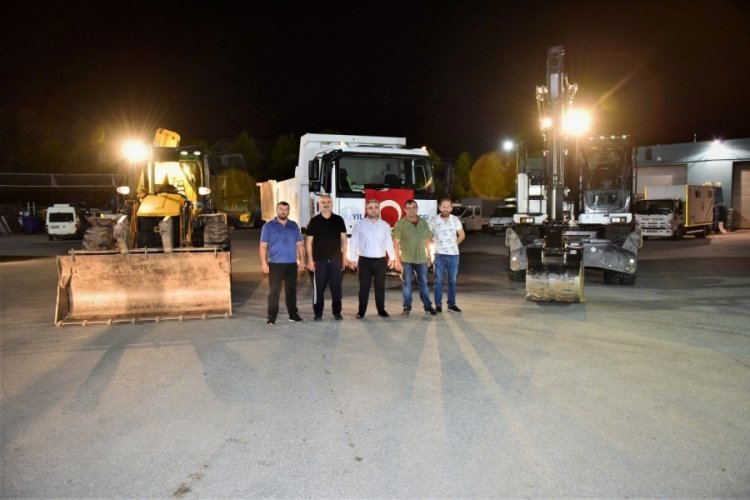 Bursa Yıldırım'dan afet b&ouml;lgelerine yardım eli