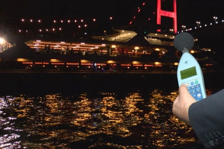 İstanbul Boğazı'nda g&uuml;r&uuml;lt&uuml; denetimi