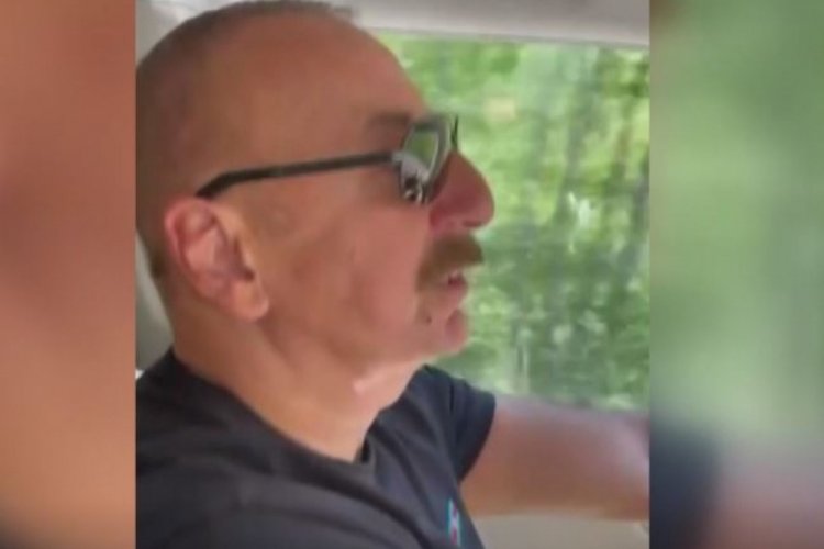 Azerbaycan Cumhurbaşkanı Aliyev işgalden kurtarılan La&ccedil;ın ve Kelbecer'i arabasıyla turladı