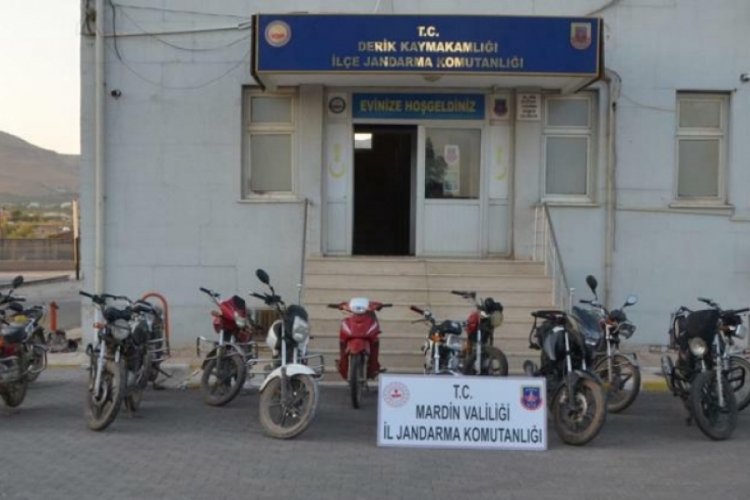 Mardin'de &ccedil;alıntı motosiklet denetimi; 11 g&ouml;zaltı
