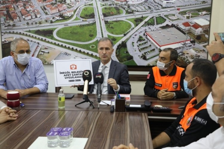 Bursa İneg&ouml;l Belediyesi 'afet &ccedil;antası' uygulamasını devreye aldı