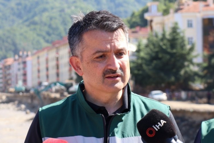 Bakan Pakdemirli sel b&ouml;lgesinde son durumu değerlendirdi