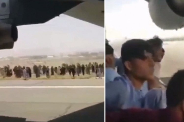 Taliban'dan ka&ccedil;ışın g&ouml;r&uuml;nt&uuml;leri ortaya &ccedil;ıktı