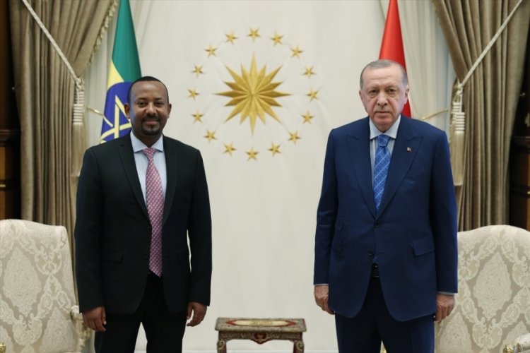 Cumhurbaşkanı Erdoğan ve  Etiyopya Başbakanı'ndan ortak toplantı