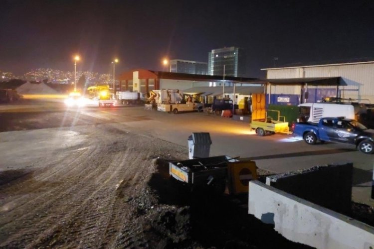 Bursa'da saha ekibine iş sağlığı ve g&uuml;venliği eğitimi