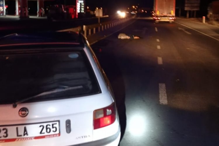 Elazığ'da trafik kazası! 1 &ouml;l&uuml;