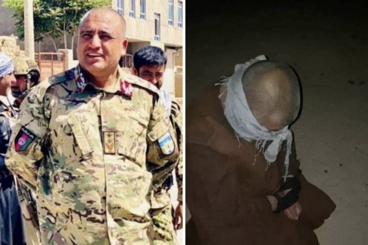 Taliban Afgan polis şefini infaz ettiği g&ouml;r&uuml;nt&uuml;ler ortaya &ccedil;ıktı
