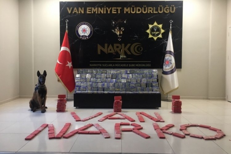 Van'da 91 kilo 600 gram eroin ele ge&ccedil;irildi