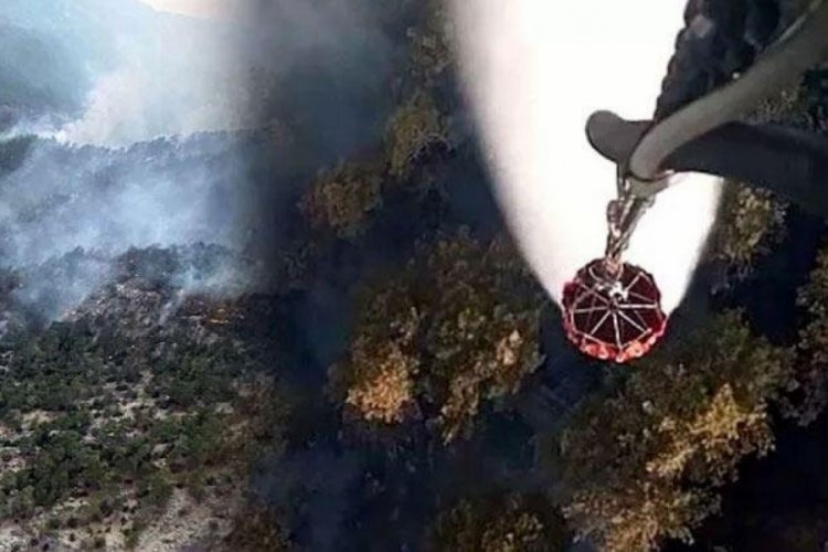 Muğla K&ouml;yceğiz yangınında soğutma &ccedil;alışmaları yapılıyor