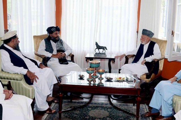 Eski Afganistan Devlet Başkanı Karzai, Taliban'la g&ouml;r&uuml;şt&uuml;