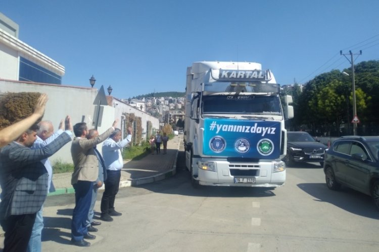 Bursa'dan Kastamonu'ya yardım tır g&ouml;nderildi