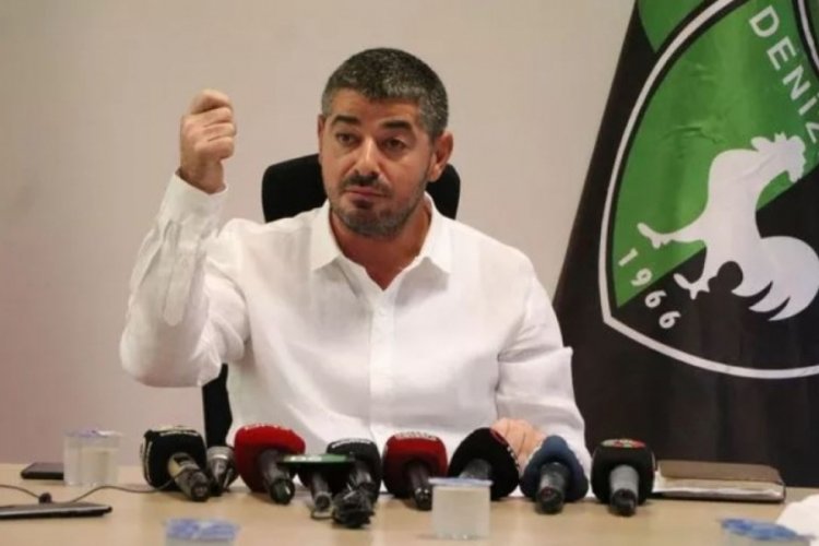 Denizlispor Başkanı Uz: 13 y&ouml;netici &ccedil;akı gibi g&ouml;revinin başında
