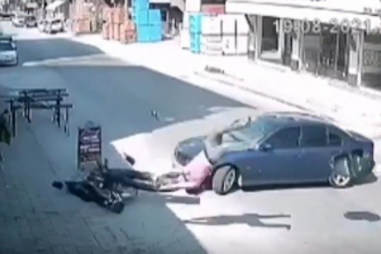 Akılalmaz kaza! Havada takla atarak yere d&uuml;şt&uuml;