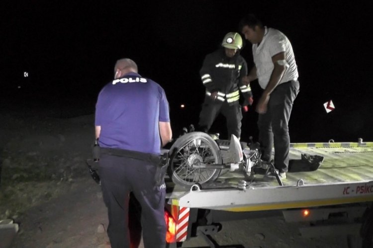Bursa'da motosikletiyle su kanalına yuvarlanan 15 yaşındaki gen&ccedil; hayatını kaybetti