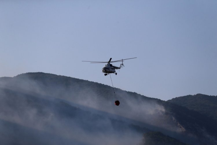 Kazdağları'ndaki yangında &ccedil;ok sayıda m&uuml;dahale aracı &ccedil;alışıyor