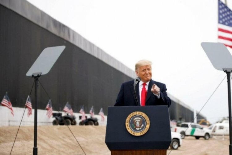 Trump'ın g&ouml;&ccedil;leri engellemek i&ccedil;in inşa ettirdiği duvar par&ccedil;alandı