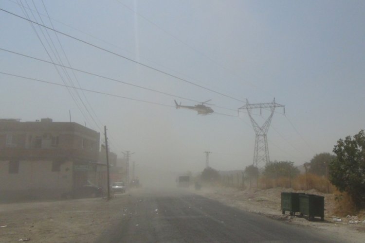 Helikopterin tellere takıldığı zannedilince panik yaşandı