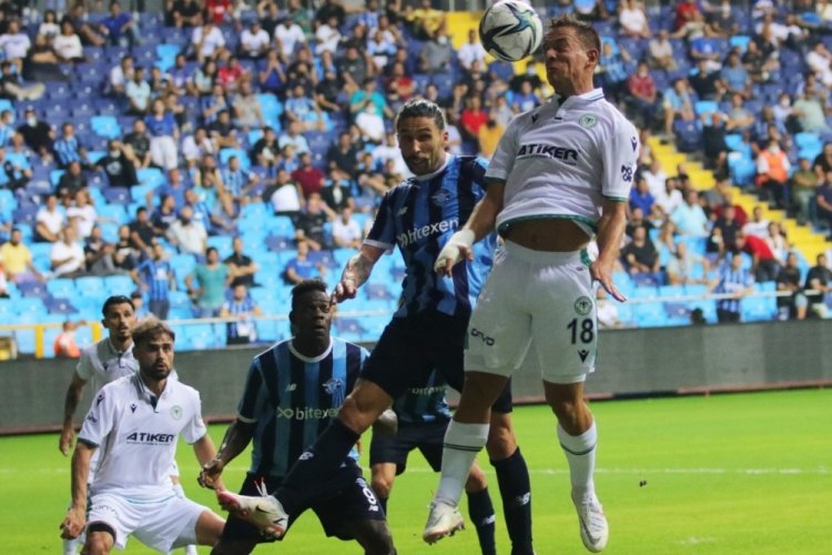 Adana Demirspor ile Konyaspor 1-1 berabere kaldı