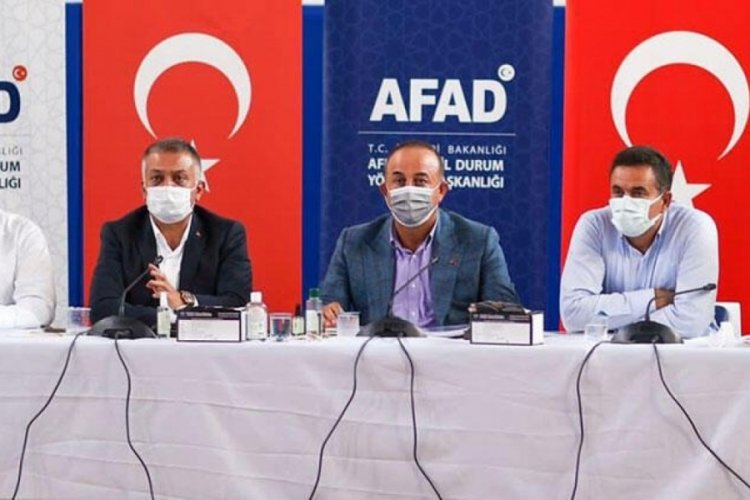 &Ccedil;avuşoğlu, Manavgat'ta AFAD Koordinasyon Toplantısı'na katıldı