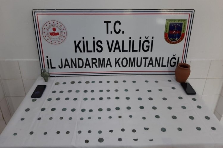 Kilis'te tarihi eser ka&ccedil;ak&ccedil;ılığı operasyonuna 1 g&ouml;zaltı!
