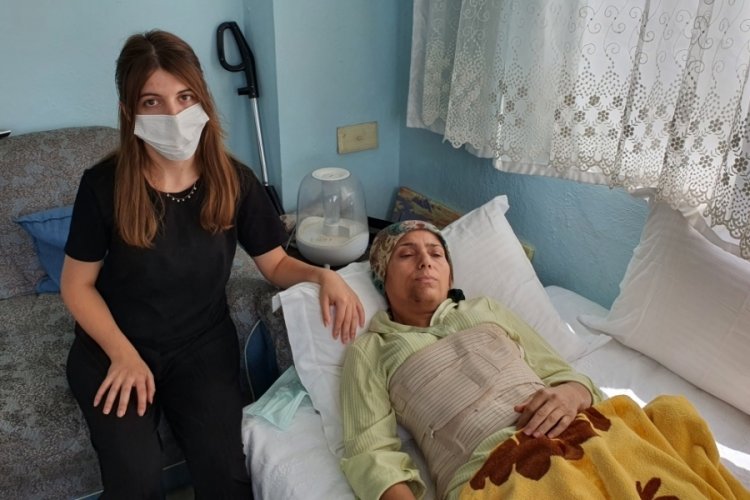Aydın'da komşusu tarafından d&ouml;v&uuml;len kadın Cumhurbaşkanına seslendi