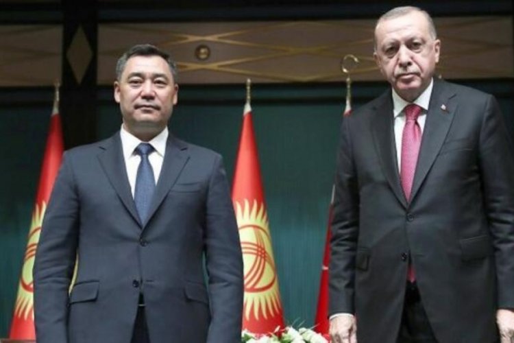 Cumhurbaşkanı Erdoğan, Kırgızistan Cumhurbaşkanı ile g&ouml;r&uuml;şt&uuml;