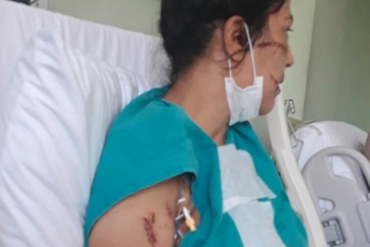 İzmir'de bebeğinin yanında eşini defalarca bı&ccedil;akladı