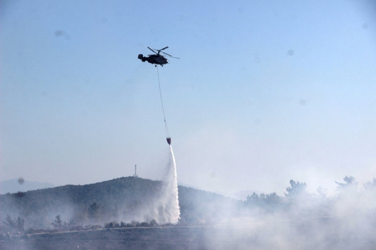 Bodrum'daki yangın 5 saatin ardından kontrol altında