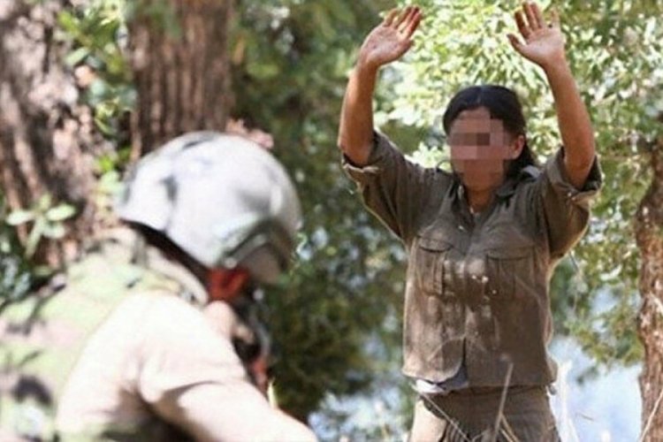 PKK'lı ter&ouml;rist ikna edilerek teslim oldu