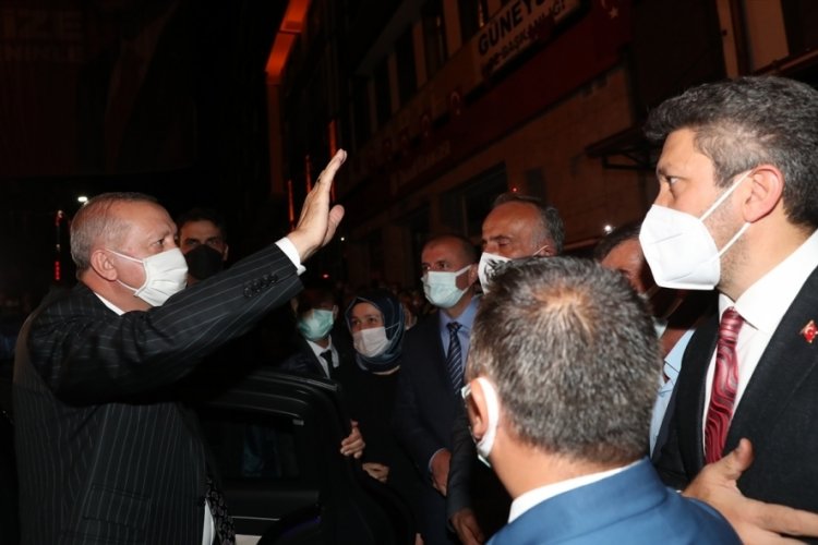 Cumhurbaşkanı Erdoğan memleketi G&uuml;neysu'da
