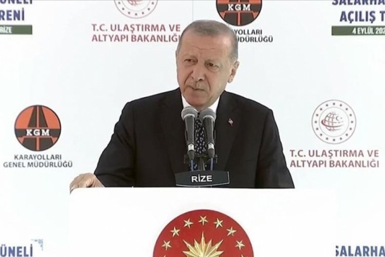 Cumhurbaşkanı Erdoğan: 30 dakikalık yol 5 dakikaya d&uuml;ş&uuml;yor