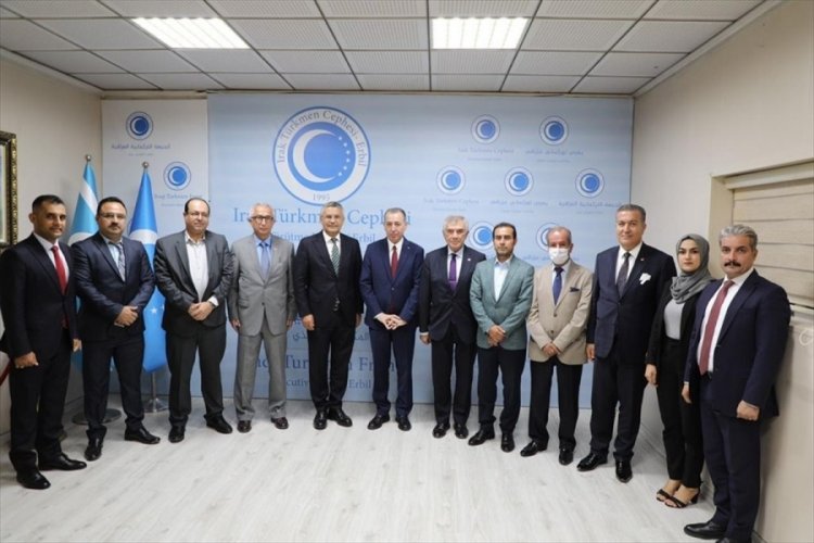 CHP heyeti Erbil'de T&uuml;rkmen Bakan Maruf ile bir araya geldi