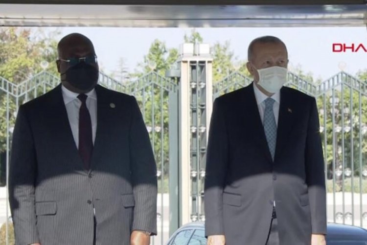 Cumhurbaşkanı Erdoğan, Kongo Demokratik Cumhuriyeti Cumhurbaşkanı'nı karşıladı
