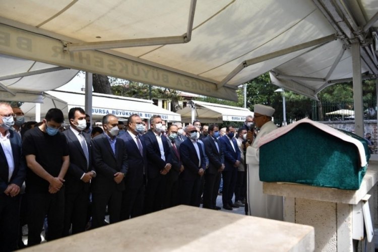 Bursa B&uuml;y&uuml;kşehir Belediye Başkanı Aktaş'ın eniştesi son yolculuğuna uğurlandı