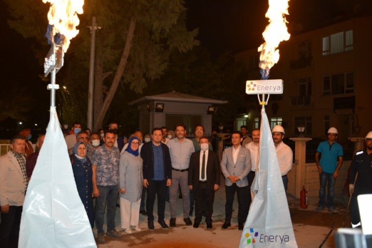 Antalya'da ilk doğalgaz ateşi yandı