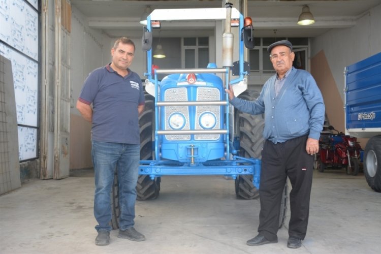 Tokat'ta babasının 35 yıl &ouml;nce sattığı trakt&ouml;r&uuml; bulup geri aldı