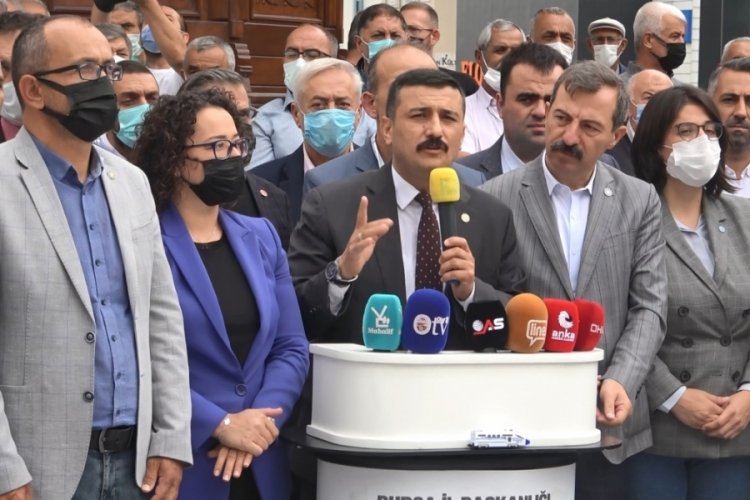 Bursa'da hızlı tren inşaatına İYİ Parti teşkilatından tepki