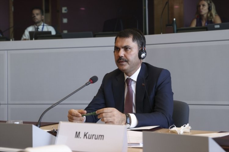 Bakan Kurum, T&uuml;rkiye-AB Y&uuml;ksek D&uuml;zeyli İklim Diyaloğu Toplantısı'na katıldı