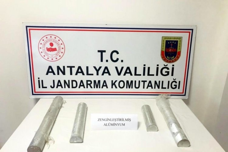 Antalya'da zenginleştirilmiş saf al&uuml;minyum ele ge&ccedil;irildi