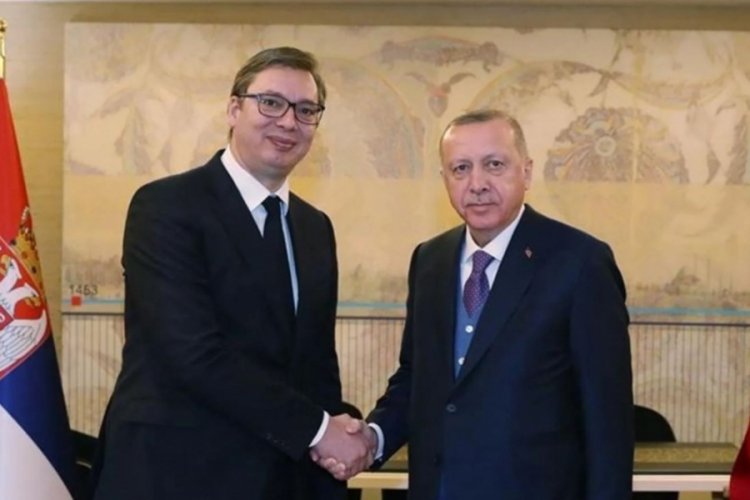 Cumhurbaşkanı Erdoğan, Sırbistan Cumhurbaşkanı ile g&ouml;r&uuml;şt&uuml;