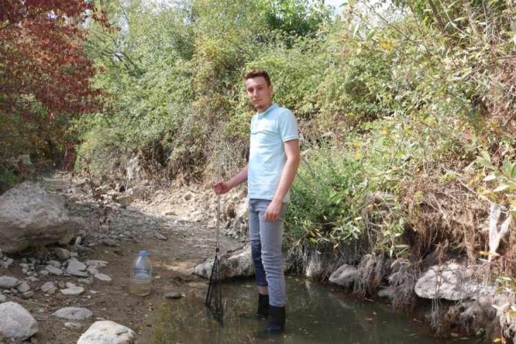 &Uuml;niversite &ouml;ğrencisi &ouml;lmesinler diye &ccedil;aydan &ccedil;aya balık taşıdı