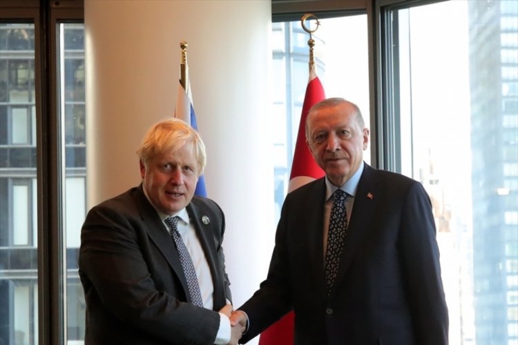 Cumhurbaşkanı Erdoğan Boris Johnson ile görüştü