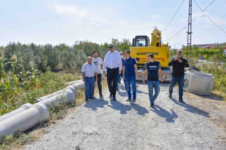 Bursa Karacabey Belediye Başkanı Özkan'dan altyapı çalışmalarına yakın takip