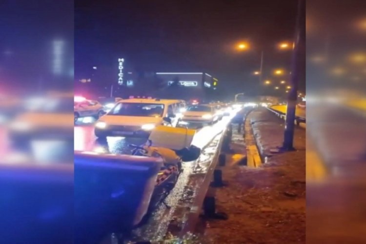 İstanbul &Uuml;sk&uuml;dar Tantavi T&uuml;neli girişinde kaza! 1 yaralı