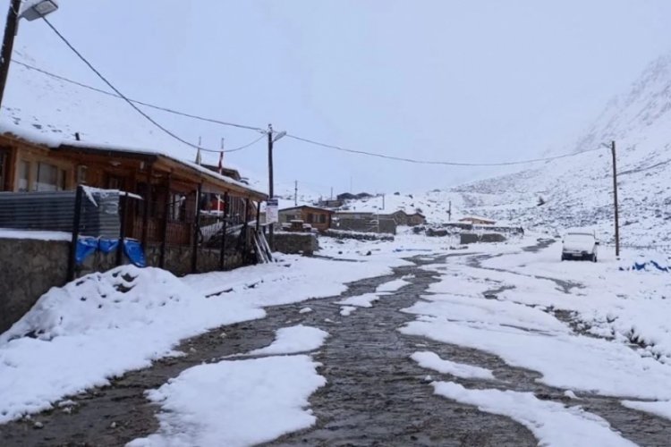 Doğu Karadeniz'de yaylalar beyaza b&uuml;r&uuml;nd&uuml;