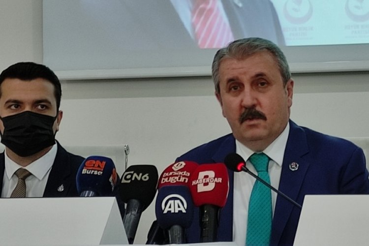 Destici Bursa'da: "HDP'yle iş birliği demek PKK'yla iş birliği demektir"