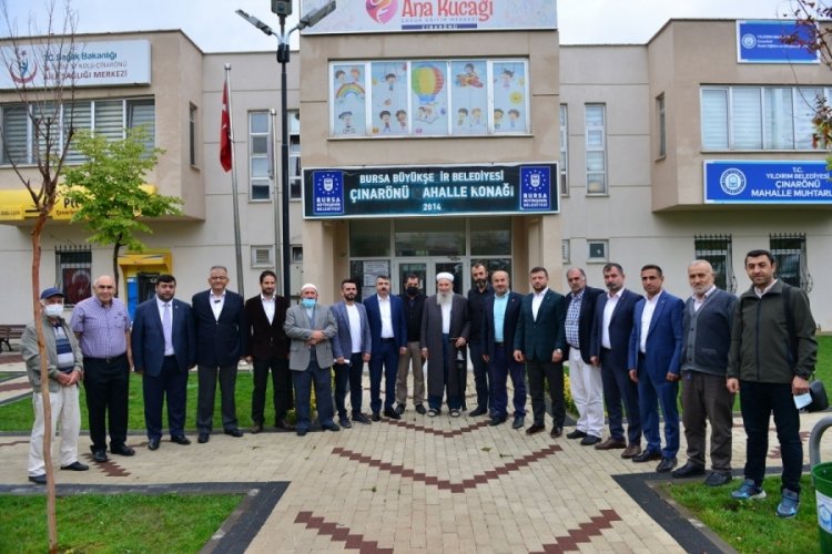 Bursa Yıldırım Belediye Başkanı Yılmaz, Çınarönü sakinleriyle bir araya geldi
